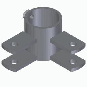 Hing posti 60mm kahepoolne