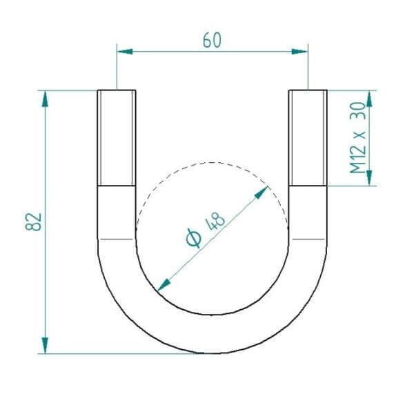 U-Polt 48mm M12 komplekt - Image 2