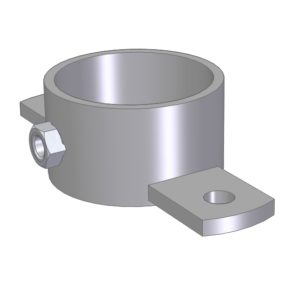 Aia kinnitus posti 76mm kahepoolne otse