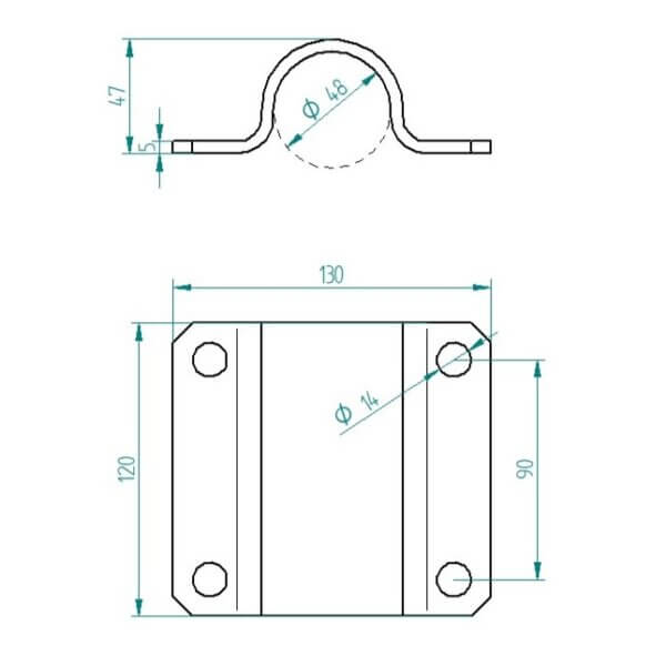 Toruklamber A 48x76mm - Image 2