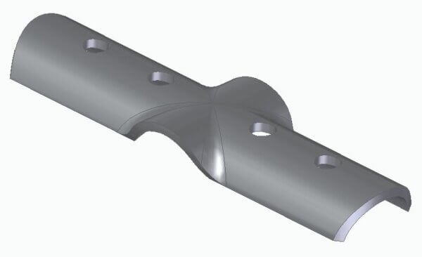 Topelt T-klamber 48x48x48mm 1 pool