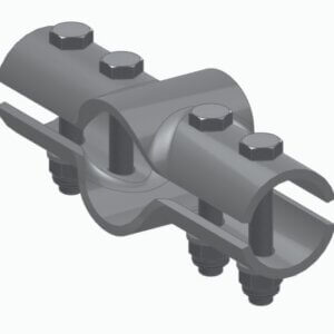 Topelt T-klamber 48 x A 60 x 48mm