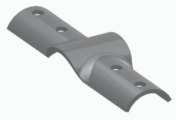Topelt T-klamber 60x76x60 1 pool