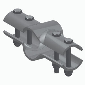 Topelt T-klamber 60x A 76 x 60mm