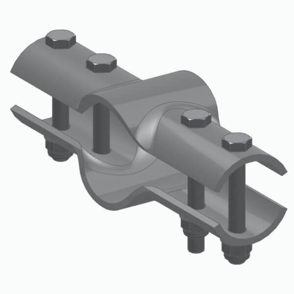 Topelt T-klamber 60x A 76 x 60mm