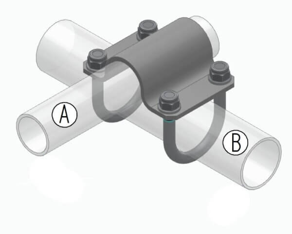 Ristklamber A 48 x B 89 komplekt